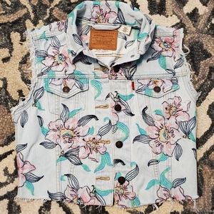 Levi Strauss Embroidered Floral Denim Jacket